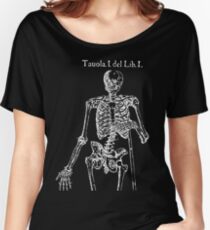 White Skeleton Anatomy Women's Relaxed Fit T-Shirt