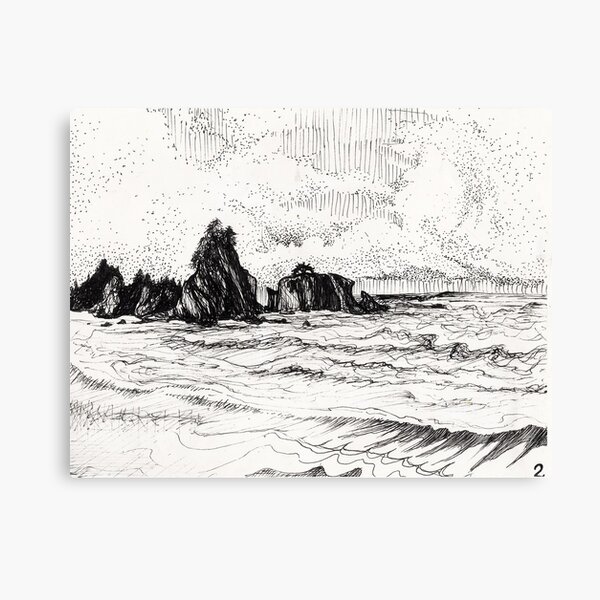 view from yachats Canvas Print