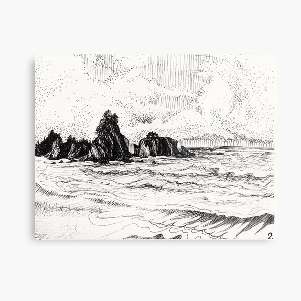 view from yachats Metal Print