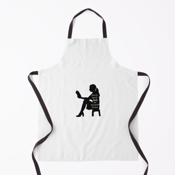 Item preview, she is too fond of books silhouette vinyl sticker designed and sold by Rokay Arts.
