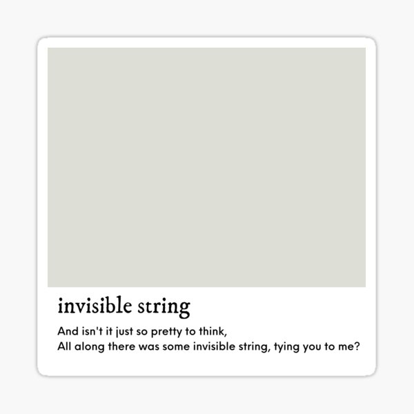 Invisible String - Taylor Swift Folklore Sticker