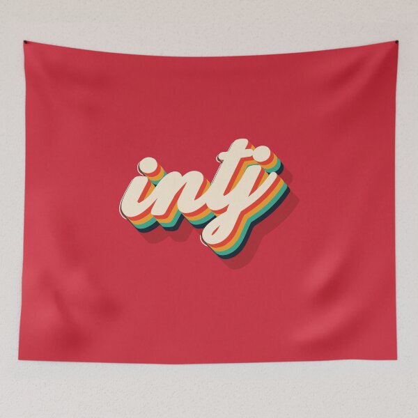 Item preview, INTJ MBTI Type Arty Introvert Colorful designed and sold by RETROACTIVE SHOP.