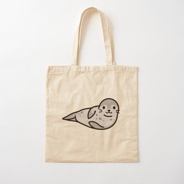 Grey Seal Cotton Tote Bag