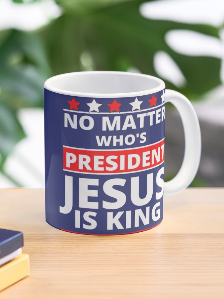 Thumbnail 1 of 6, Coffee Mug, Jesus Is Still King - Patriotic Christian Faith Apparel And Gifts  designed and sold by TCCPublishing.