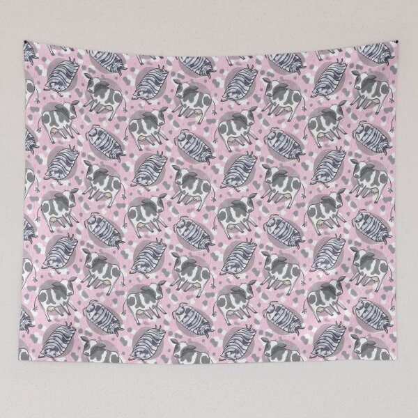 Item preview, Dairy Cow Isopods- Pink designed and sold by Kristina Savasta.
