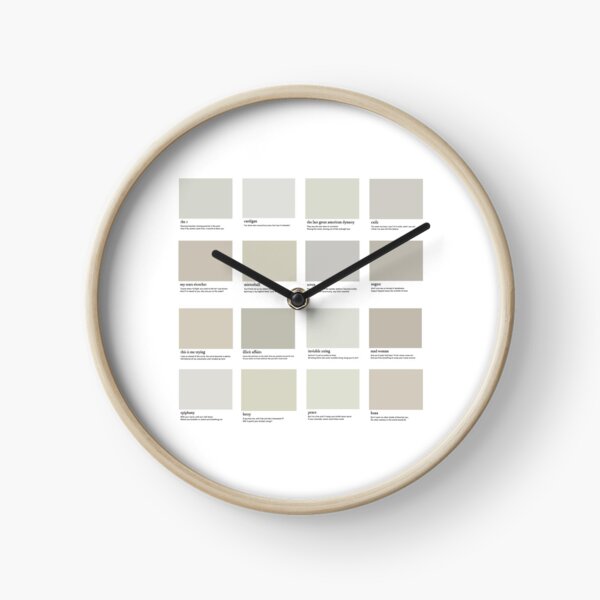 Échantillon de peinture folklorique - Taylor Swift Horloge