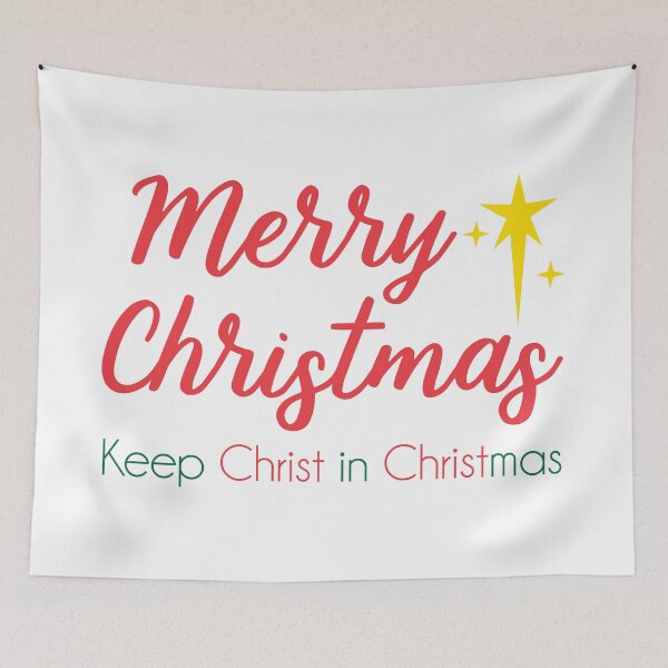 Item preview, Merry Christmas - Keep Christ star designed and sold by davetdesigns.