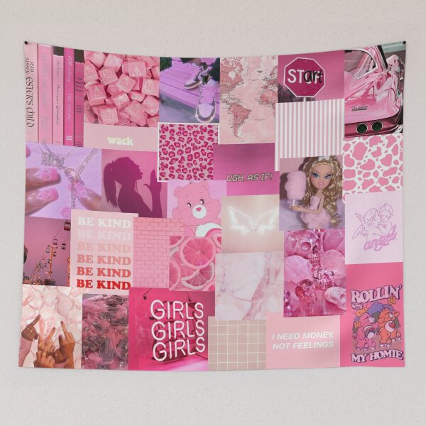 Item preview, pink aesthetic collage designed and sold by morgananjos.