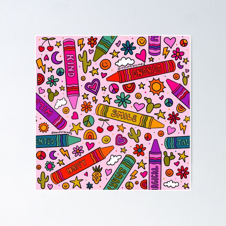 Crayon Print Greeting Card