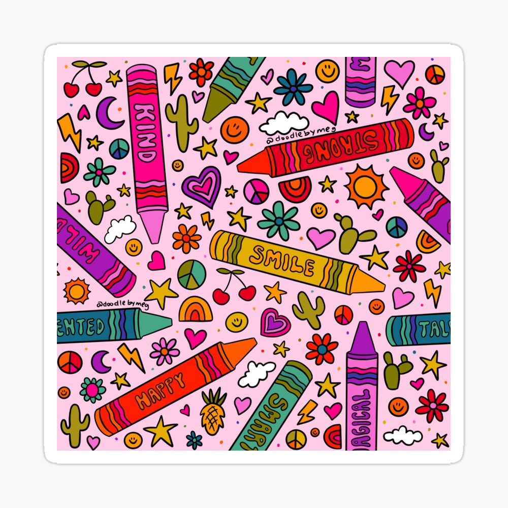 Crayon Print Greeting Card