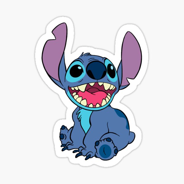 Stitch Smiling Sticker