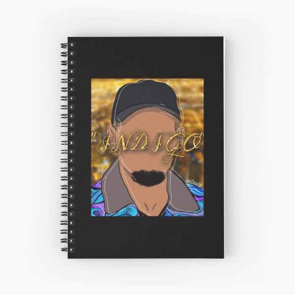 Chris brown Indigo Spiral Notebook