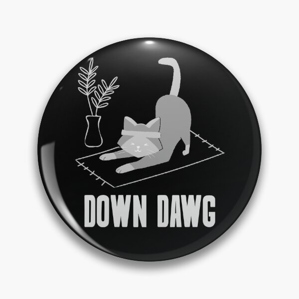 Item preview, Funny Down Dawg Yoga Cat designed and sold by LadySaltwater.