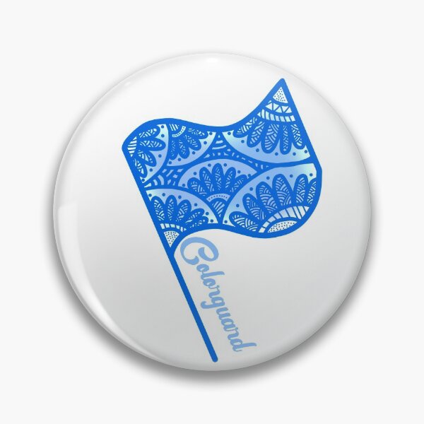 Item preview, Blue Floral Colorguard Flag designed and sold by jaknel.