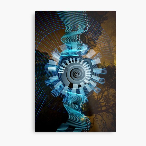 Glyncoed Light Painting Metal Print