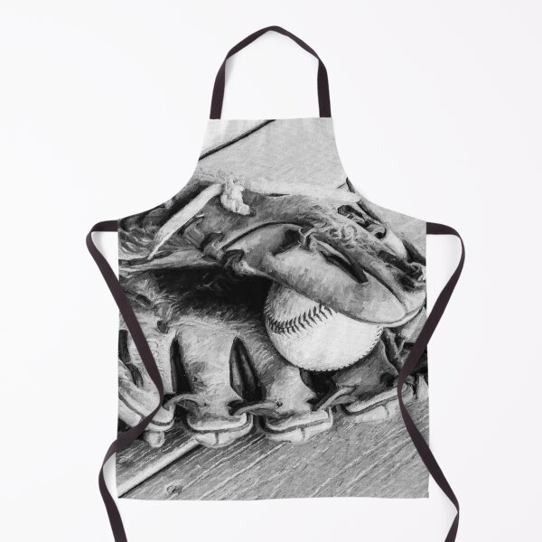 Item preview, Baseball and Glove BW designed and sold by Elisabeth Lucas.
