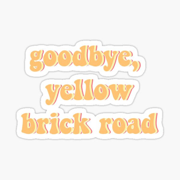 Pastel Yellow Brick Road Sticker