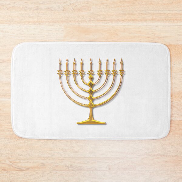 Aperçu de l'œuvre Symbole de la Menorah juive dorée créée et vendue par Artist4God.