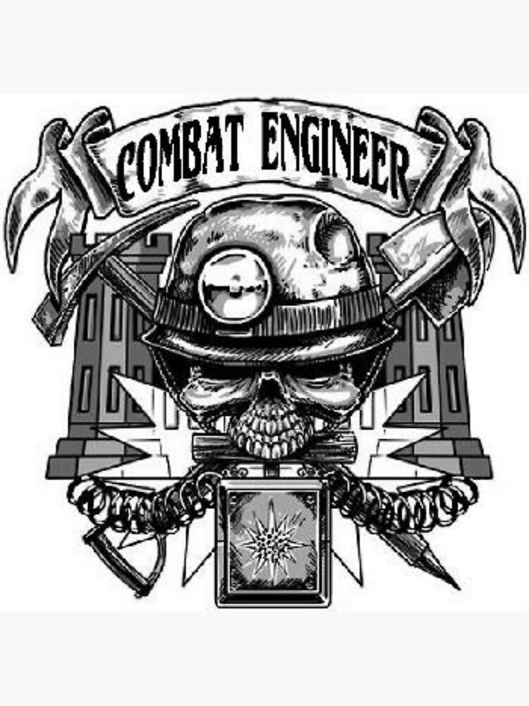 Us Army Combat Engineer Sticker For Sale By Militaryplus Redbubble