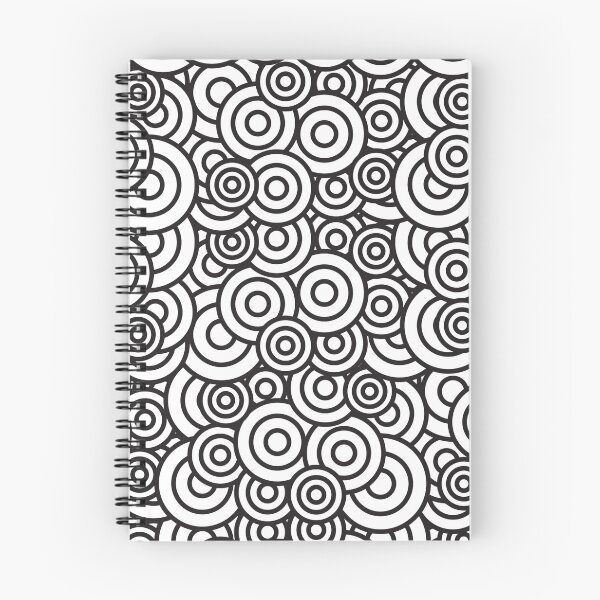 Item preview, Black and white circle doodle pattern version 1 designed and sold by smARTwork.