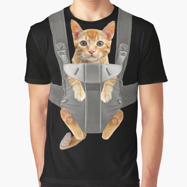 Monty the cat in baby carrier Graphic T-Shirt