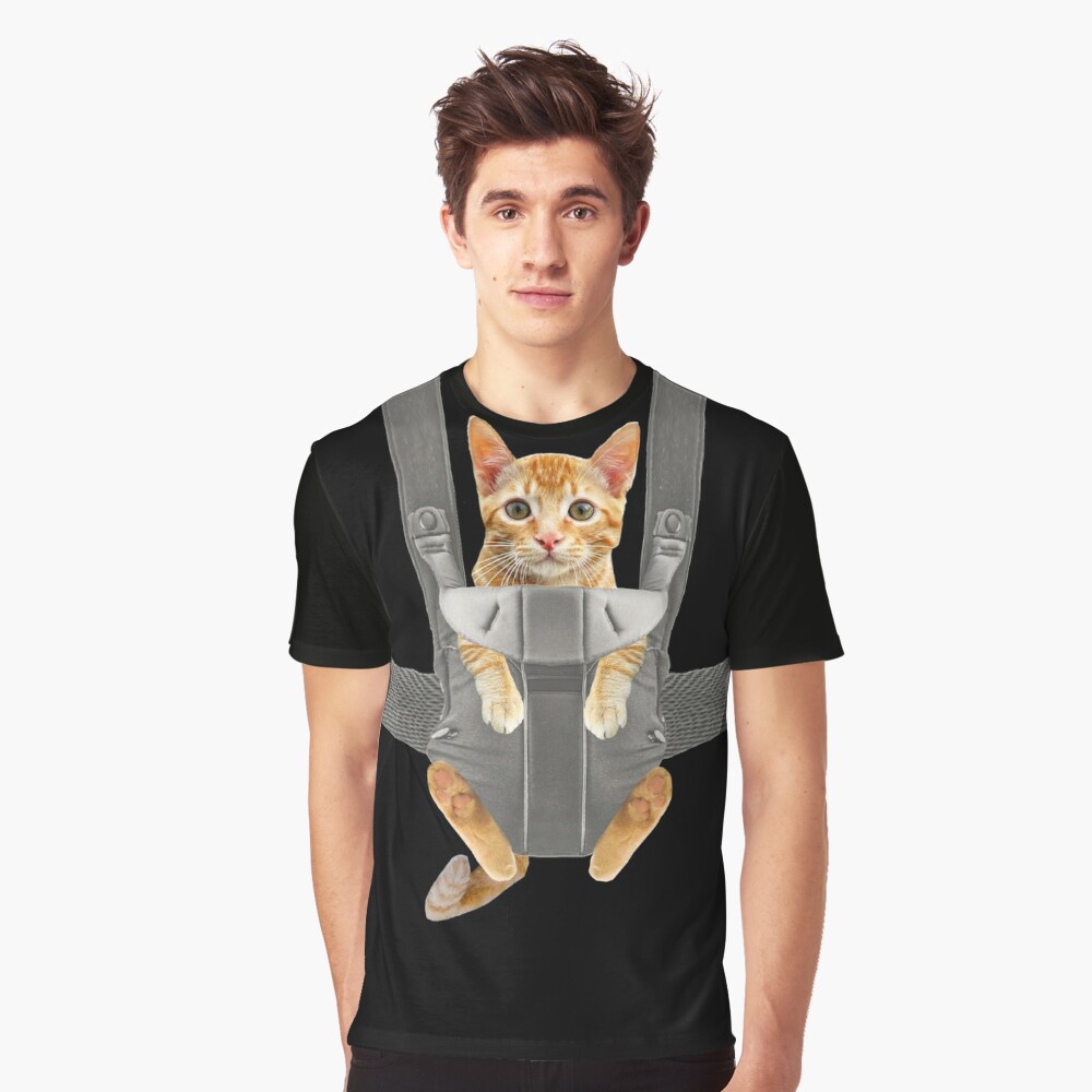 cat carrying shirt