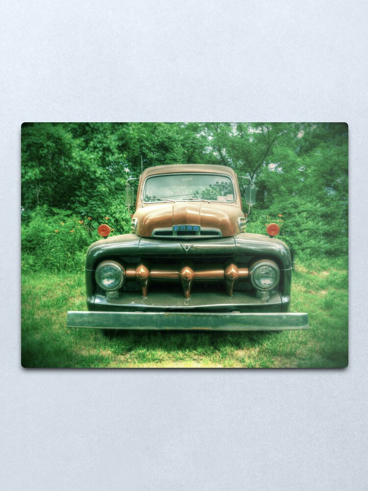 Vintage Ford Truck No 1 Old Rustic Truck Photography Metal Print