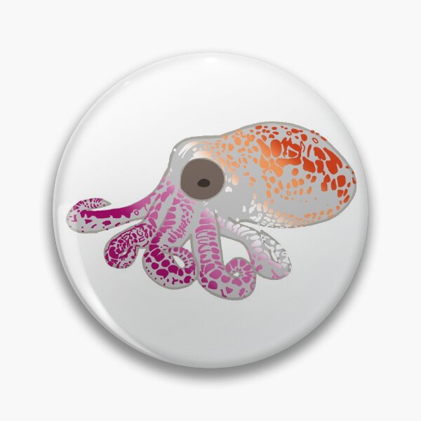 Item preview, Lesbian Flag Spotted Octopus designed and sold by nats-designs.
