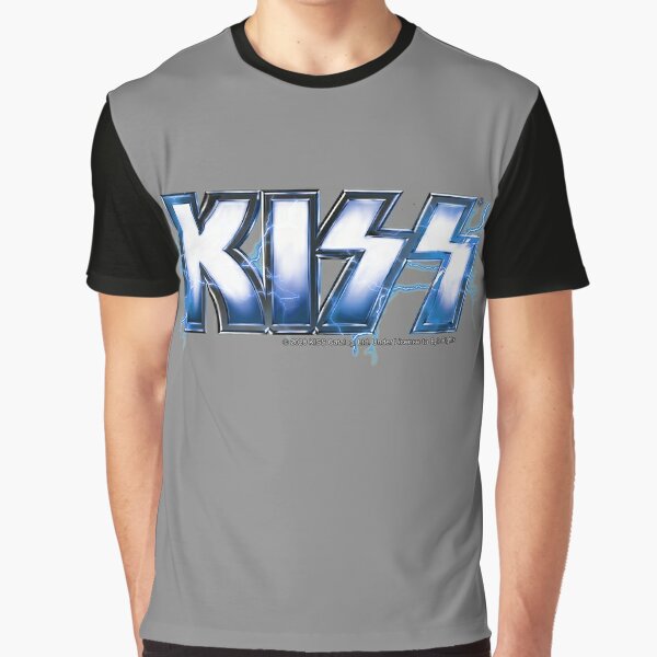 KISS rock music band - Blue Lightning Logo\