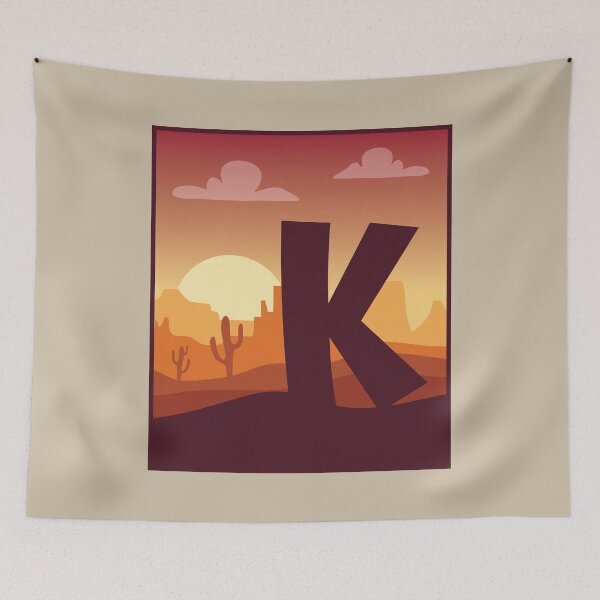 Item preview, Letter K - In The Desert designed and sold by pixelinga.