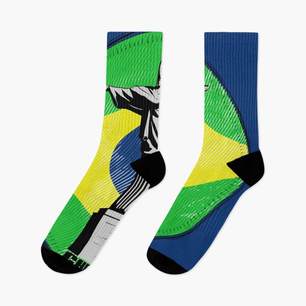 Item preview, Christ the Redeemer Brazil Flag designed and sold by piedaydesigns.