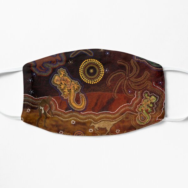 Desert Heat (Australian Outback Art) Flat Mask