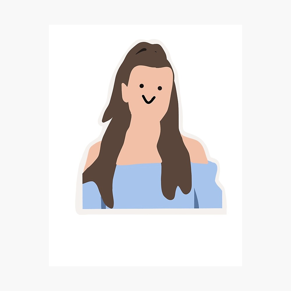 Mille Bobby Brown Roblox Face Poster By Queenbeetay Redbubble - long brown hair cheap roblox