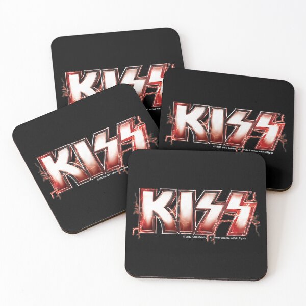 Item preview, KISS ® rock music band - Red Lightning Logo designed and sold by musmus76.
