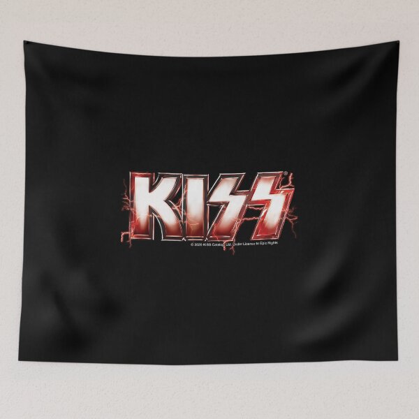 Item preview, KISS ® rock music band - Red Lightning Logo designed and sold by musmus76.