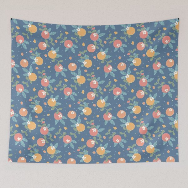 Item preview, Slow Living Orange Flower Doodle designed and sold by SwaDesign.