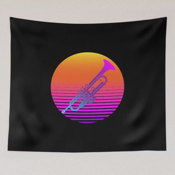 Item preview, Trumpet Retro Sunset designed and sold by HalpinDesign.