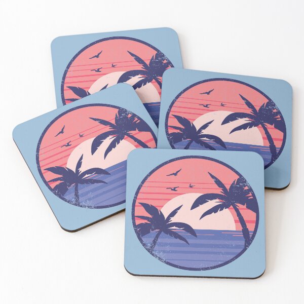 Item preview, Lovely Beach Retro Scene designed and sold by CoolSilhouettes.
