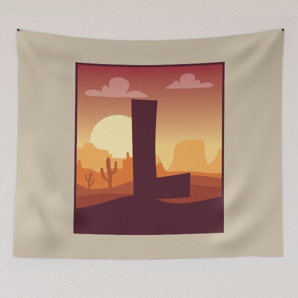Item preview, Letter L - In The Desert designed and sold by pixelinga.