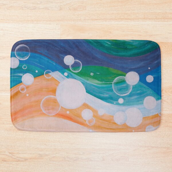 Item preview, abstract painting beachy vibes designed and sold by bravescribbler.
