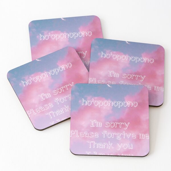 Item preview, Cute Aesthetic Ho'oponopono mantra on cotton candy sky designed and sold by samararibas.