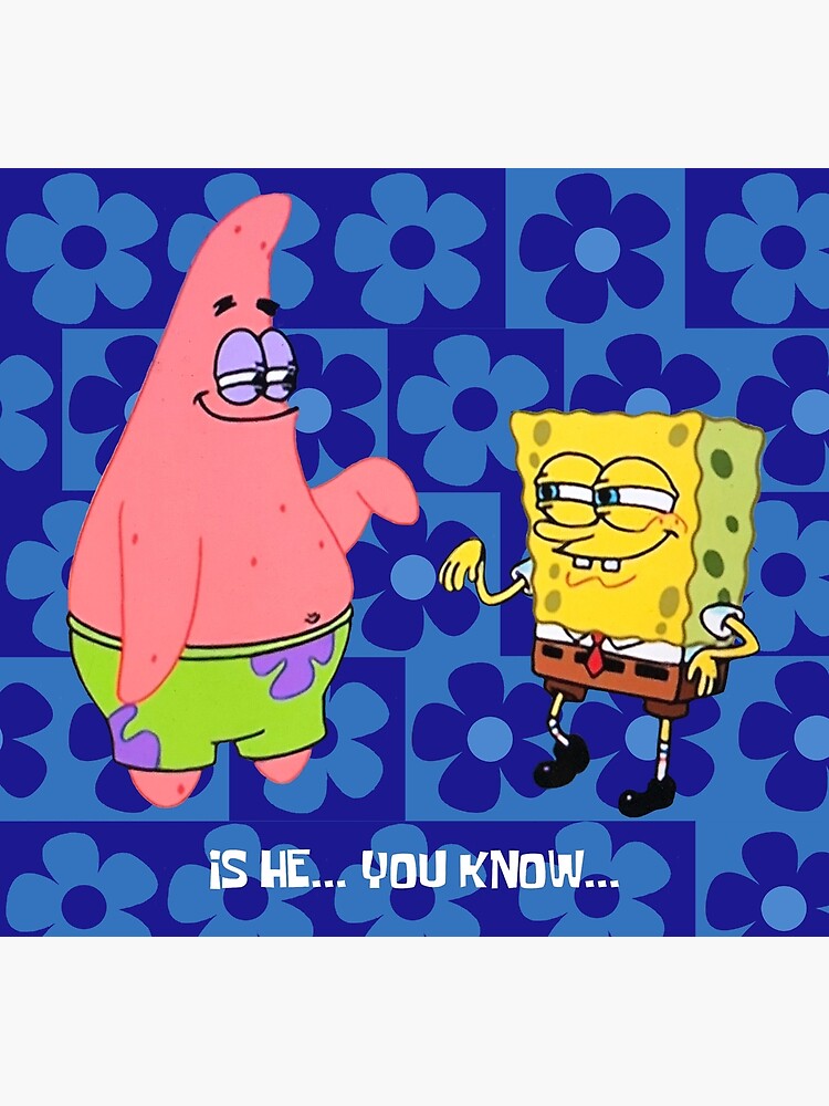 Lgbt Spongebob Squarepants And Patrick Meme Metal Print By Foryouforme Redbubble