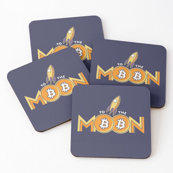 Item preview, Bitcoin - To The Moon - DARK VERSION designed and sold by John the Craftsman.
