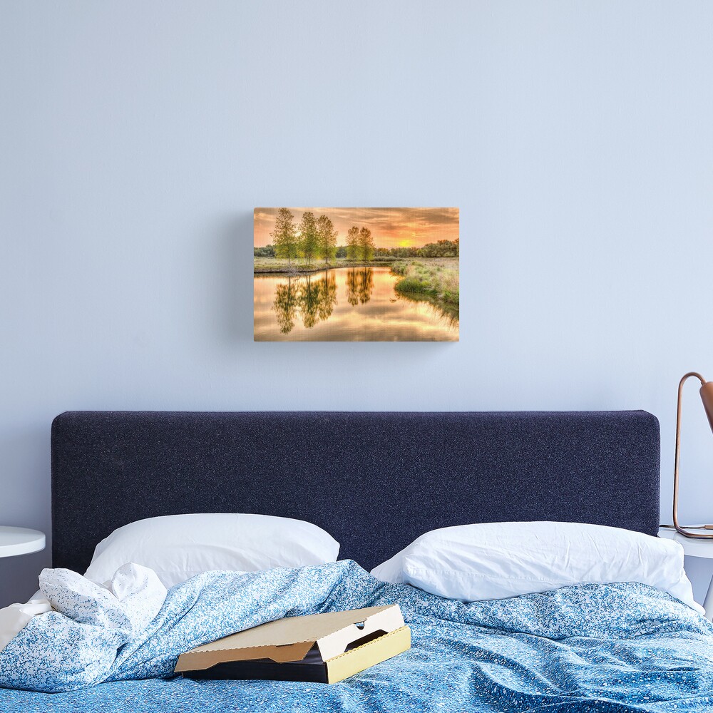 Sweet Summer Sleepy Water Sunset Canvas Print