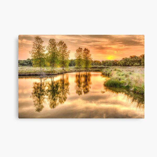 Sweet Summer Sleepy Water Sunset Canvas Print