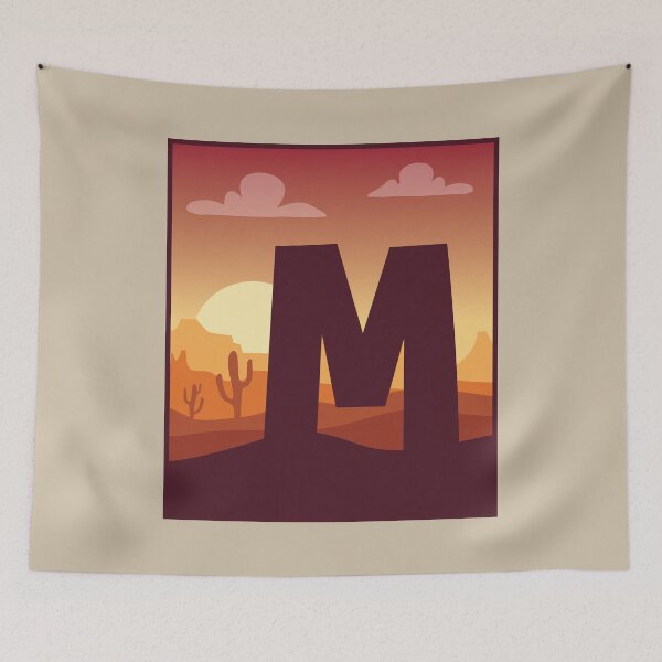 Aperçu de l'œuvre Letter M - In The Desert créée et vendue par pixelinga.