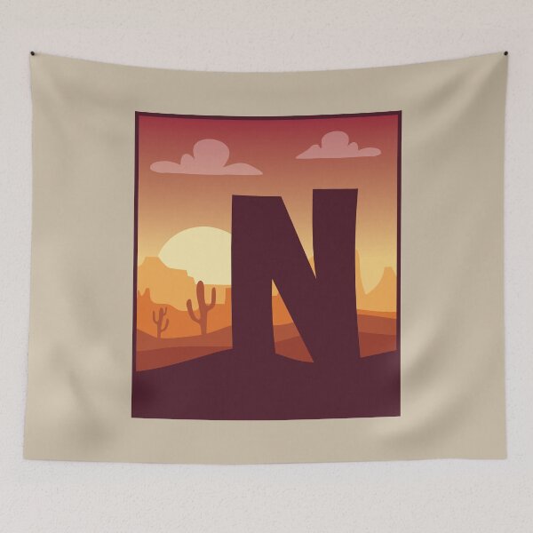 Item preview, Letter N - In The Desert designed and sold by pixelinga.