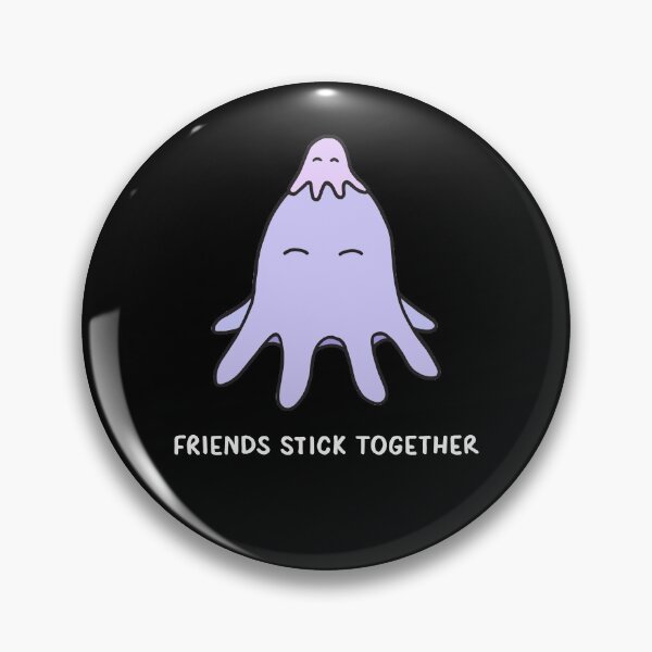 Item preview, Friends Stick Together - Lilac on Black designed and sold by ImperfectLife.