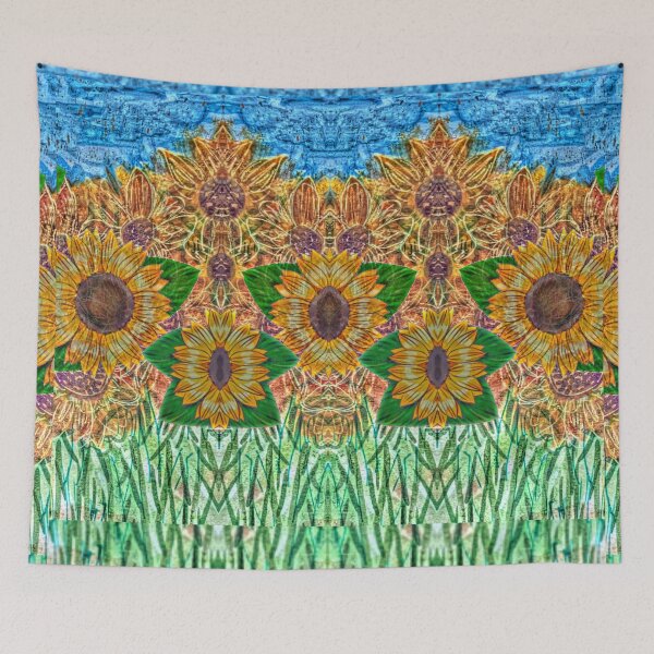 Item preview, Enhanced Sunflower Art designed and sold by bipolarvirgoart.