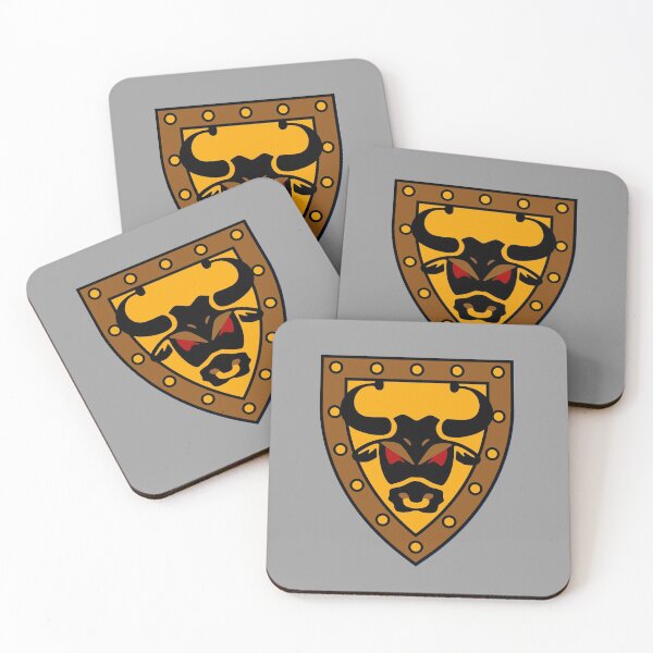 Item preview, Bull Head Shield Emblem designed and sold by Highonbricks.